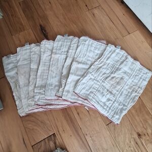 8 medium cloth-eez prefold diapers